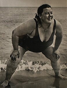 Lisette Model: Coney Island, New York, Bather Standing, 1939-41